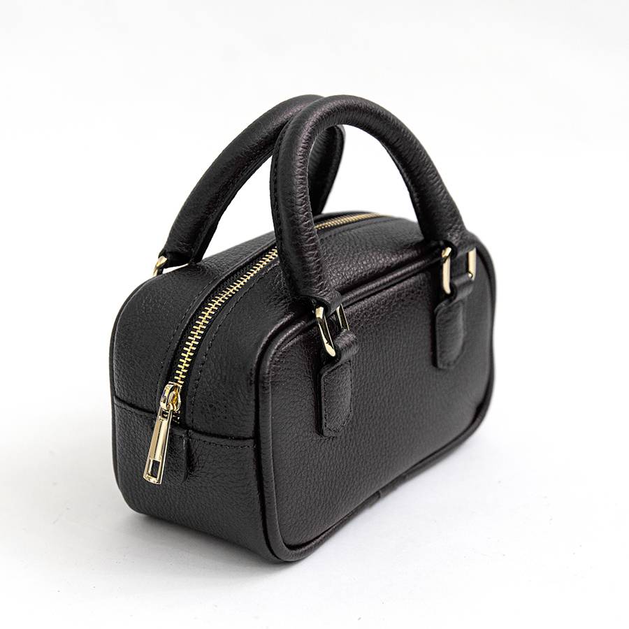 Laura Di Maggio NENA – Miny bauletto in pelle nero Promozione
