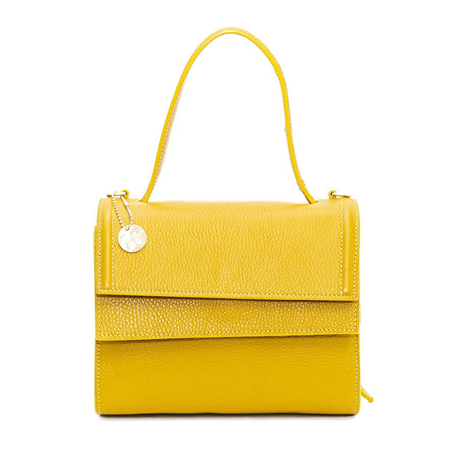 Laura Di Maggio LISBONA – piccola borsa classica gialla Spedizione Gratuita
