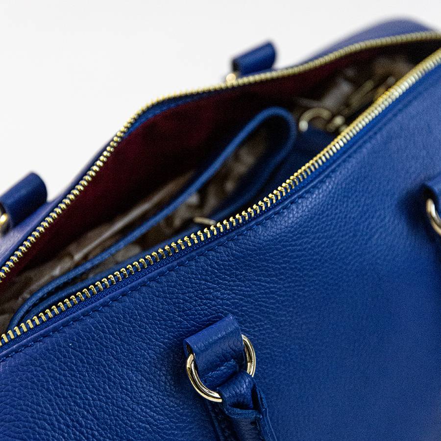Laura Di Maggio BUBBLE – Bauletto in pelle dollaro blu Soddisfazione Garantita