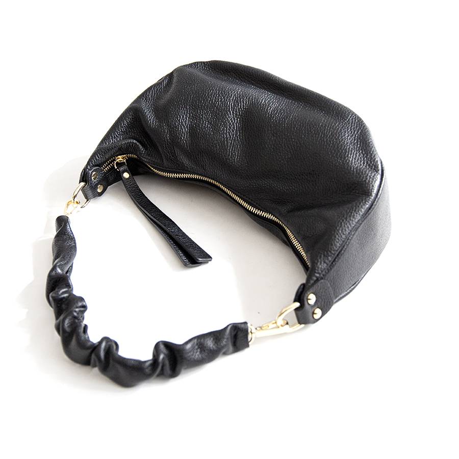 Laura Di Maggio SUSAN – Baguette in pelle nera Affare Del Giorno