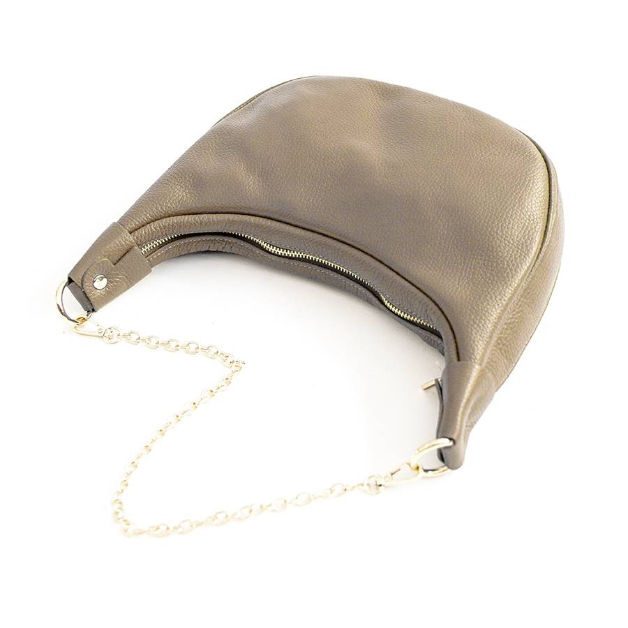 Laura Di Maggio MOON – Borsa a spalla in pelle taupe Sconto