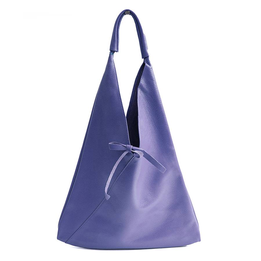 Laura Di Maggio LINA – Maxi sacca in pelle glicine