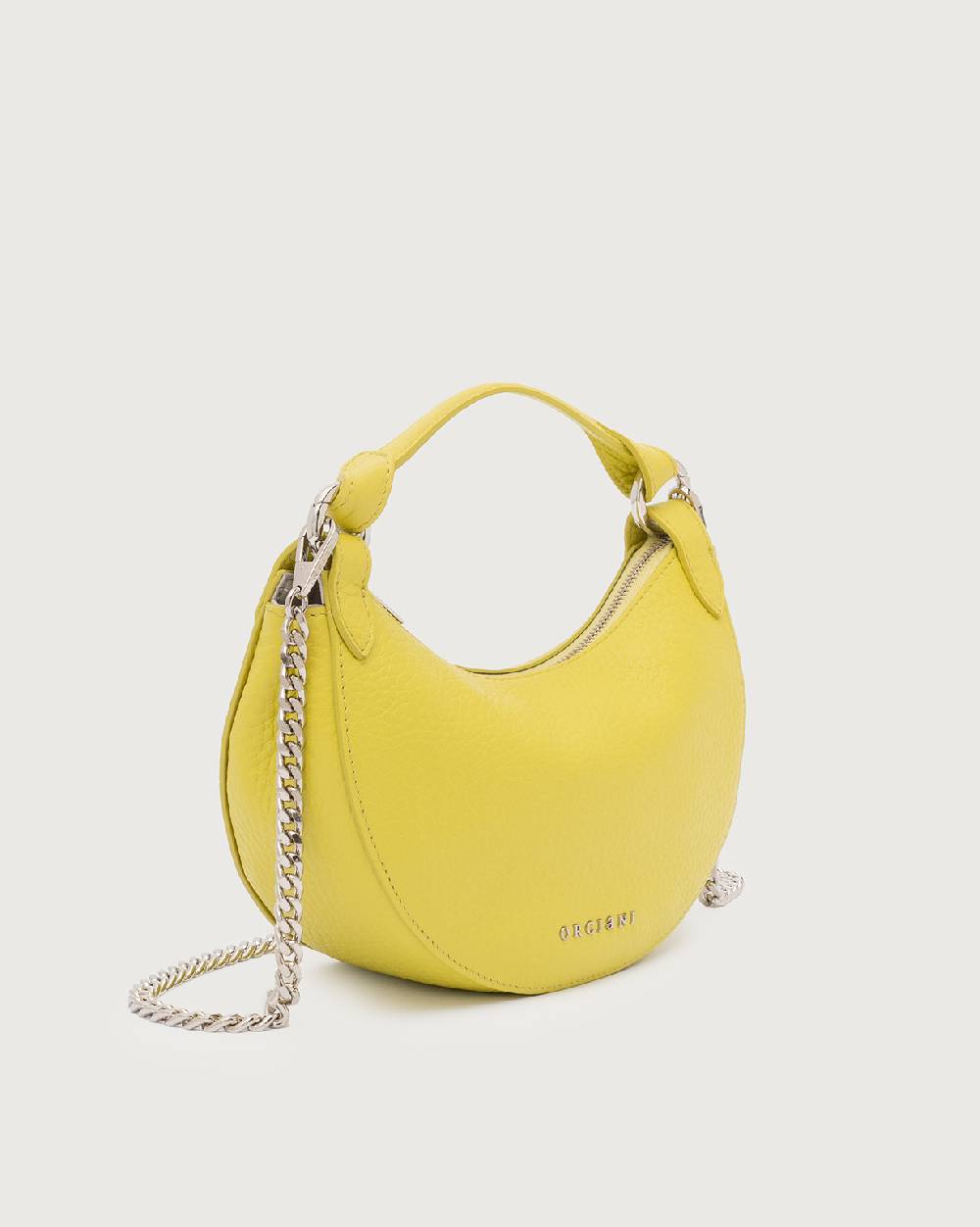 Orciani Mini Bag Dumpling Soft in pelle con tracolla Vendita Economica