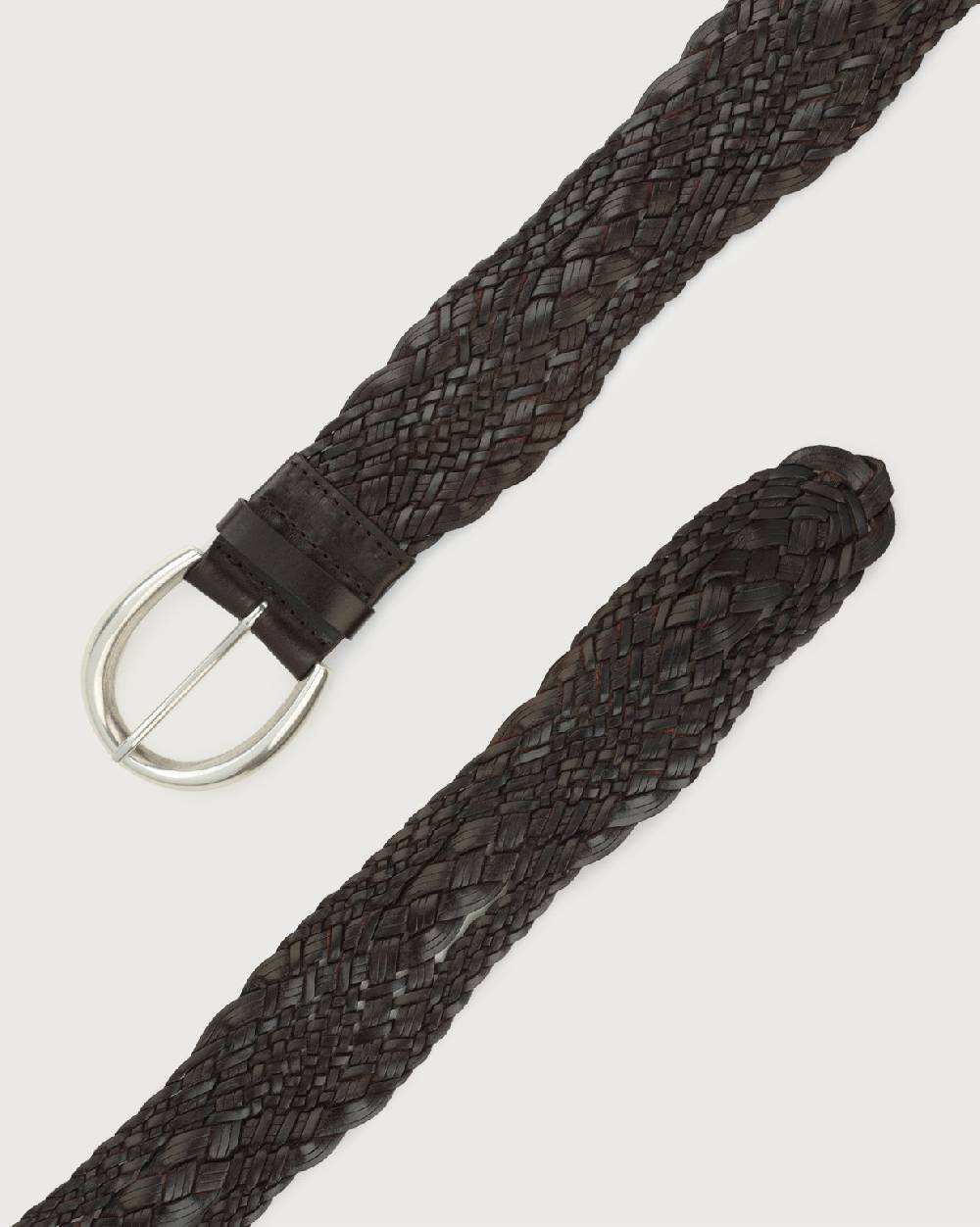 Orciani Cintura alta intrecciata Masculine in cuoio Hotsell