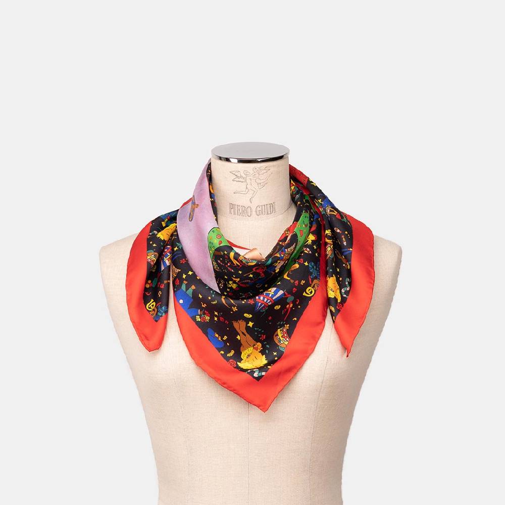 Piero Guidi PIERO GUIDI SILK SCARF "Le Mongolfiere"/ FOULARD IN SETA "Le Mongolfiere"" 2025