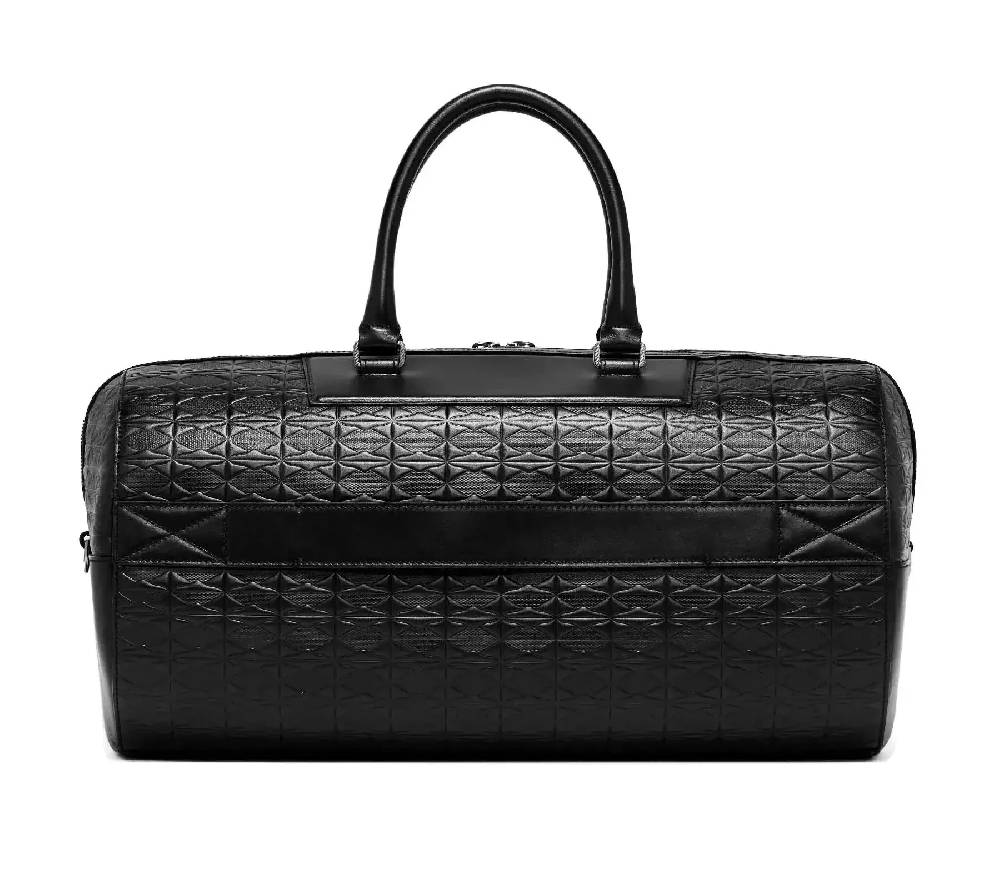 Pineider Borsone da Viaggio in Embossed Empress Saldi Di Fabbrica