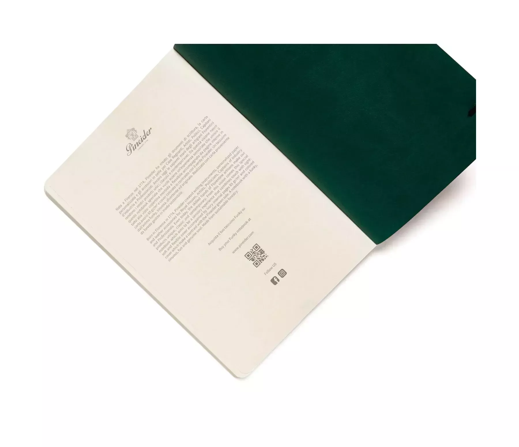 Pineider Notebook Funky Medio senza righe Fino Al -60%