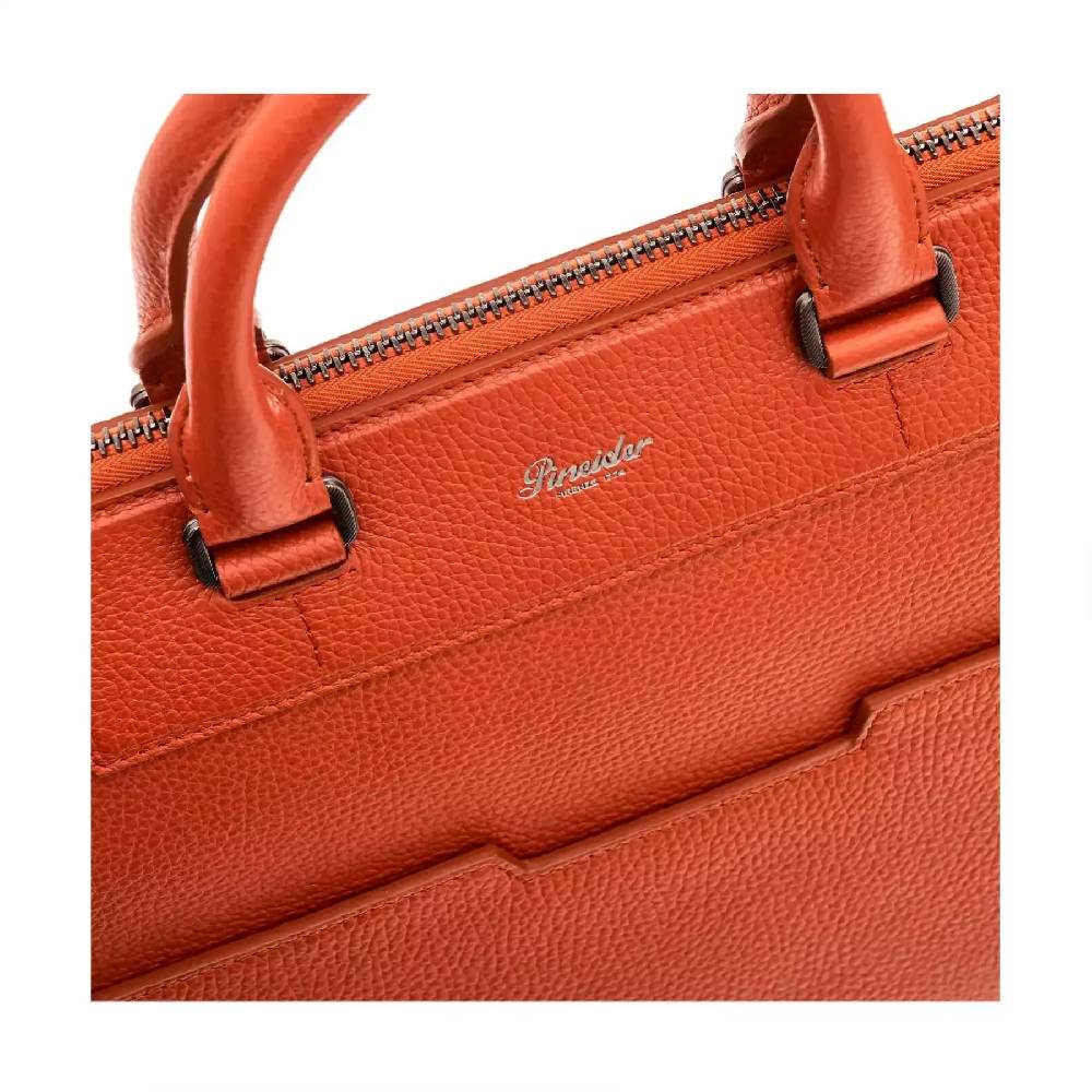 Pineider Slim Briefcase in Bottalato Saldi Di Fabbrica