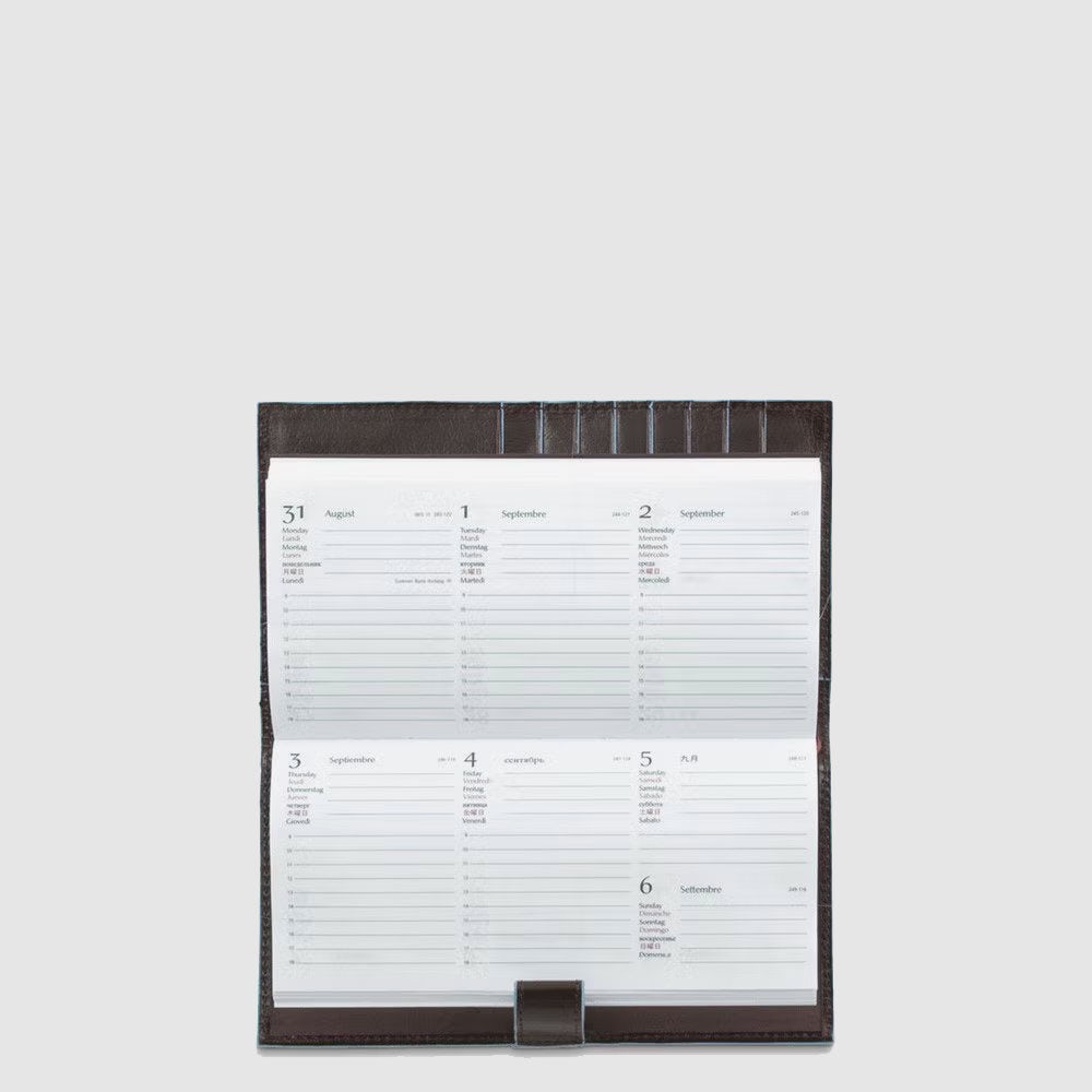 Piquadro Slim leather pocket diary Promozione Limitata