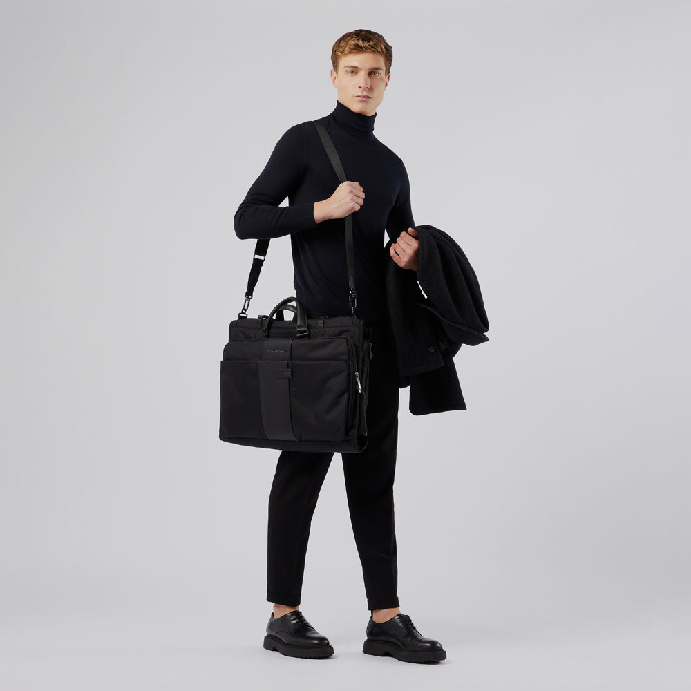 Piquadro Folding garment bag in recycled fabric Offerte