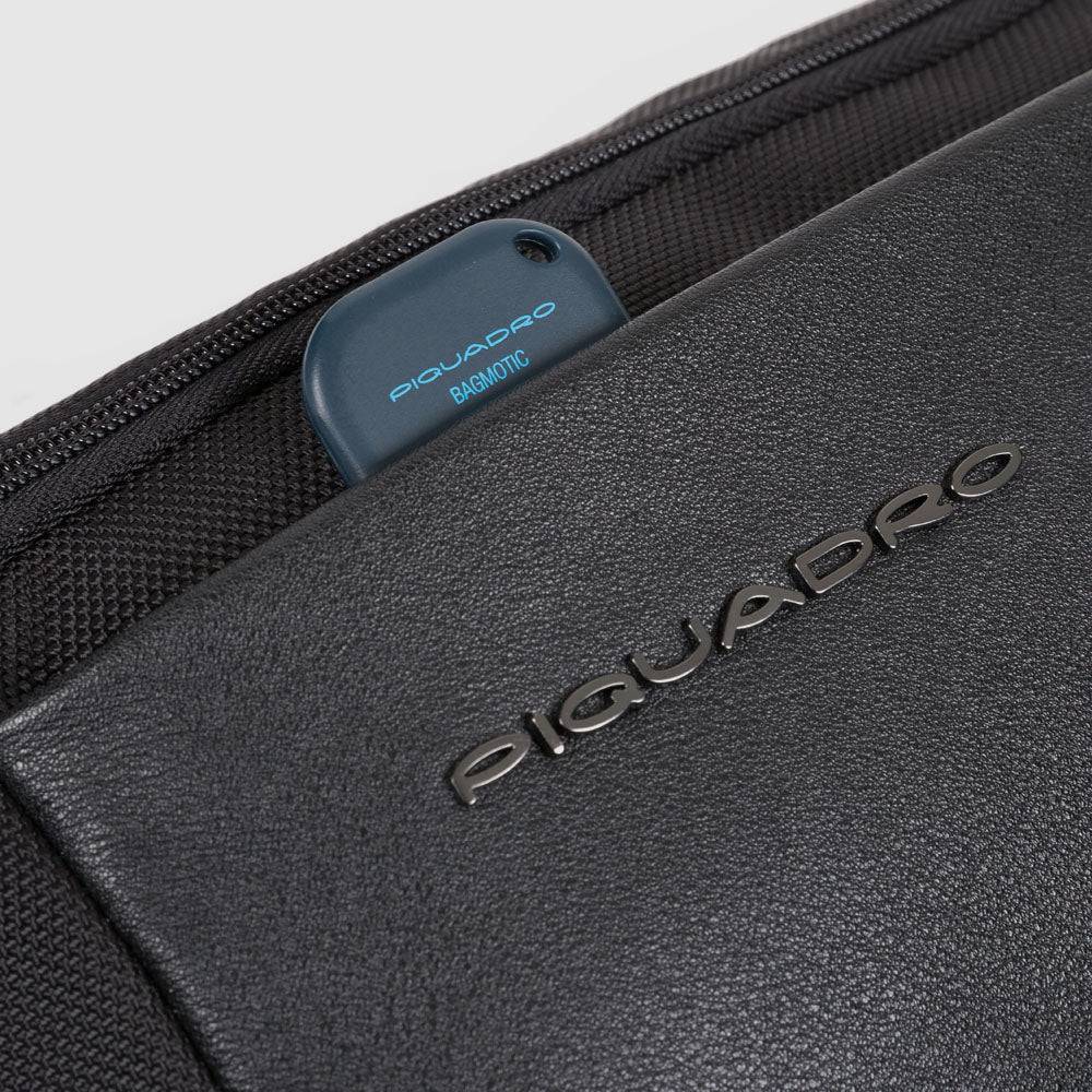 Piquadro Waist bag in recycled fabric and leather Promozione