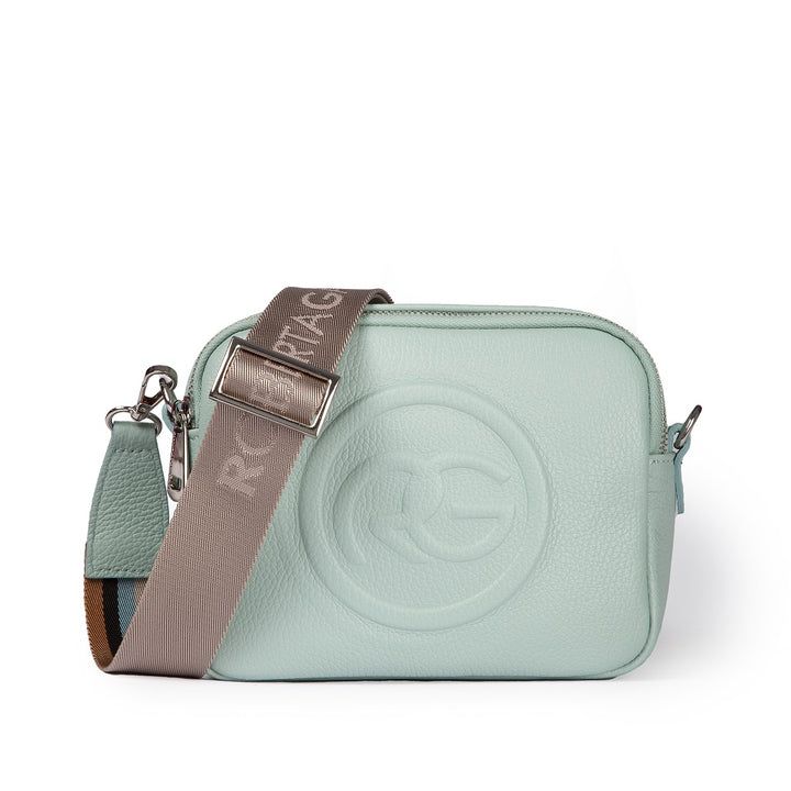 Roberta Gandolfi Roberta Pelle camera e crossbody in pelle con doppio scomparto e tracolla staccabile Vendite Flash