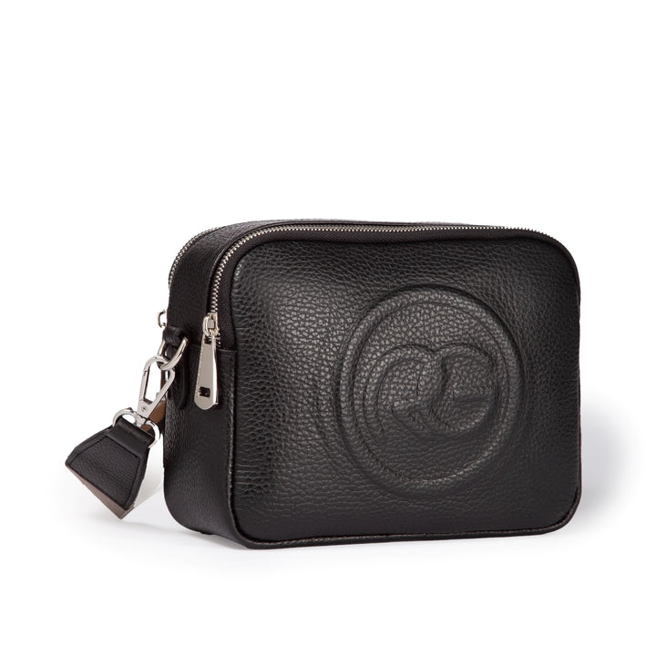 Roberta Gandolfi Roberta Pelle camera e crossbody in pelle con doppio scomparto e tracolla staccabile Soddisfazione Garantita