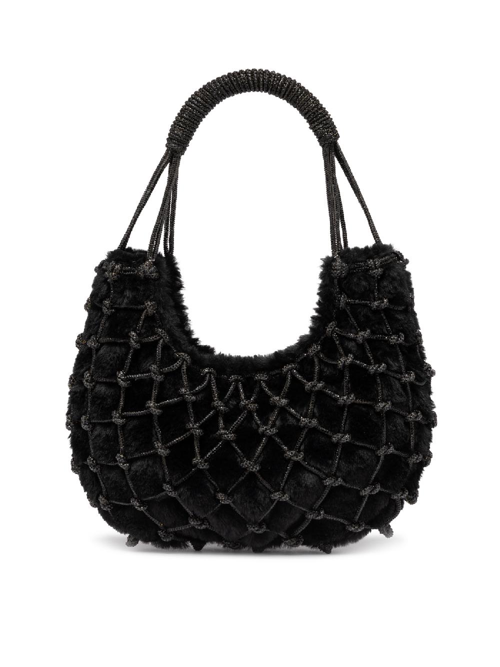 Rosantica Nodi Fluffy Black In Saldo