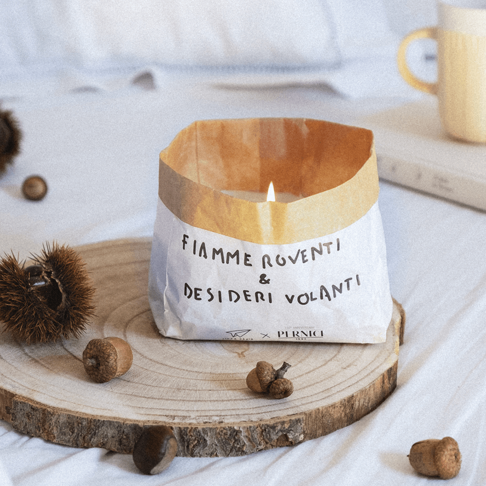Sbam Design Candela “Pensieri Stropicciati” – Black Pepper & Tonka Bean Italia
