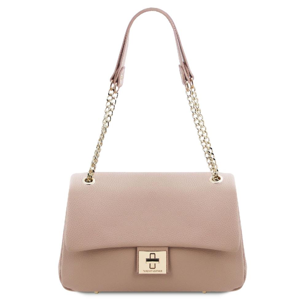 Tuscany Leather Schultertasche aus Weichem Leder Nuova