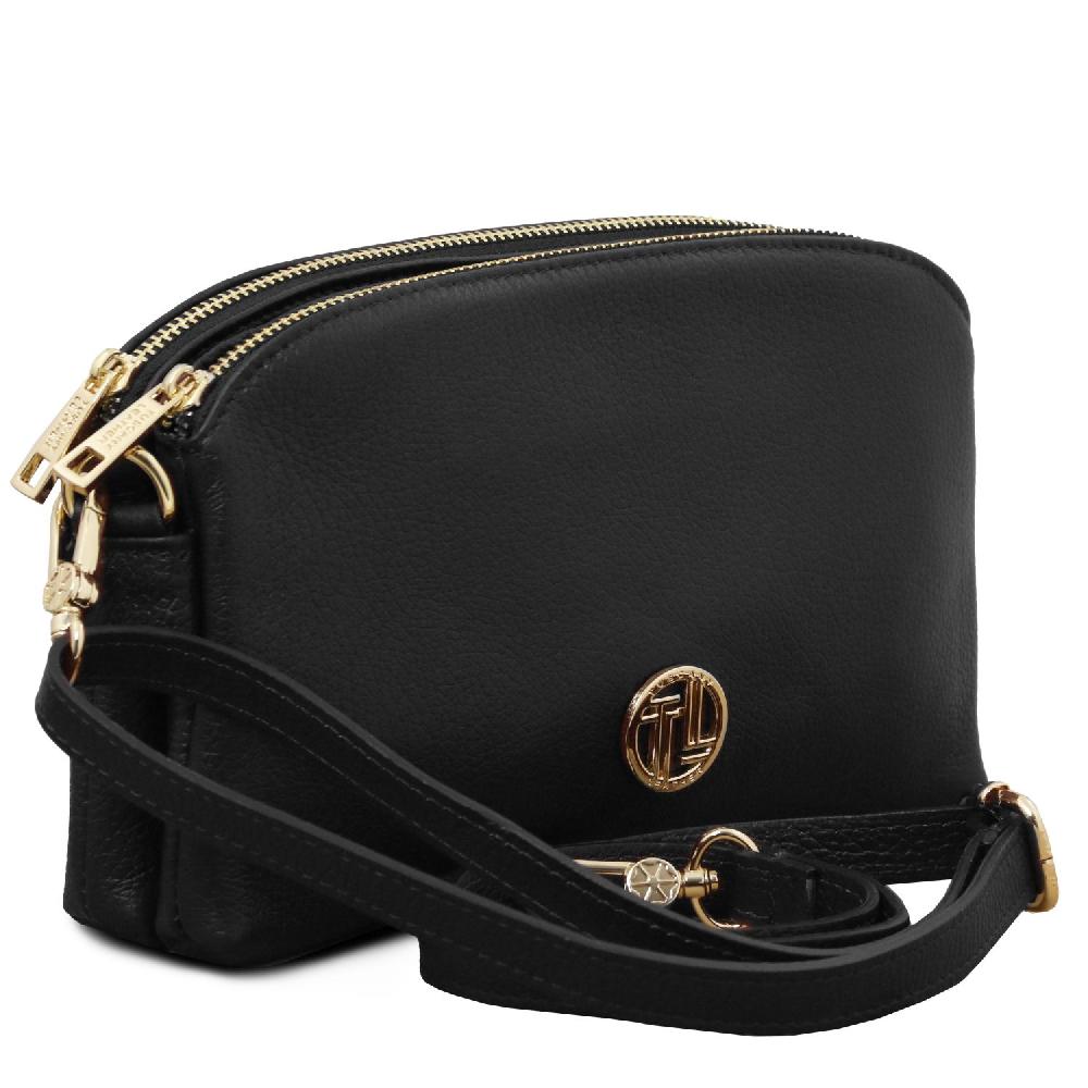 Tuscany Leather Bolso en Piel Suave con Bandolera Economico
