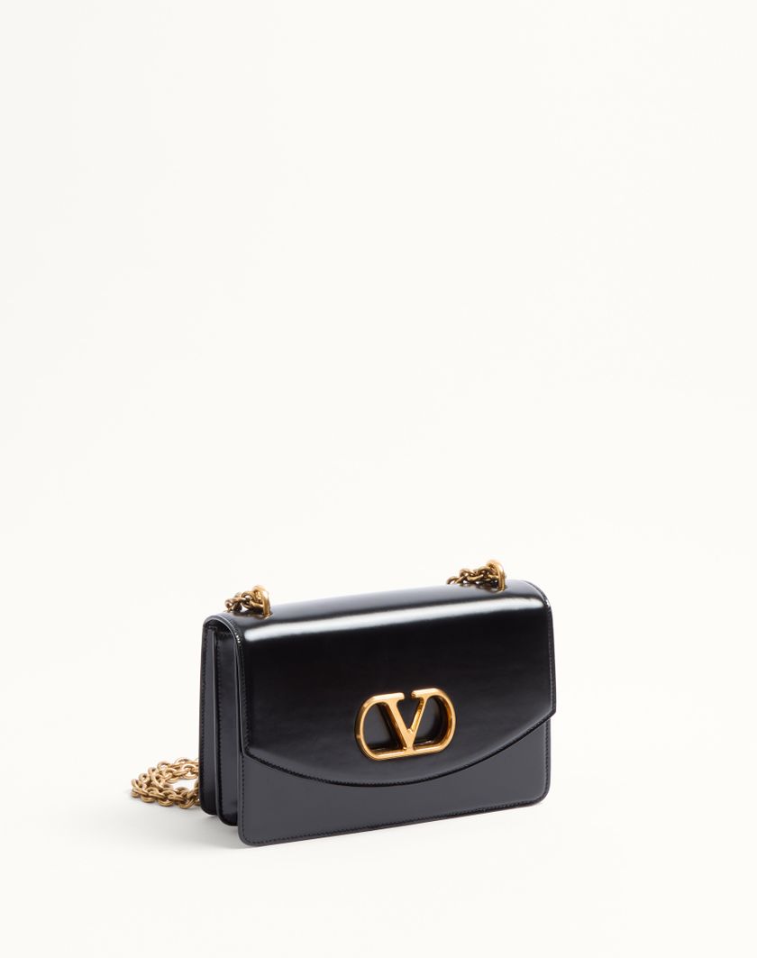 Valentino Handbags Borsa A Spalla Valentino Garavani Vain In Vitello Lucido per Donna in Marrone | Valentino IT Vendita Calda