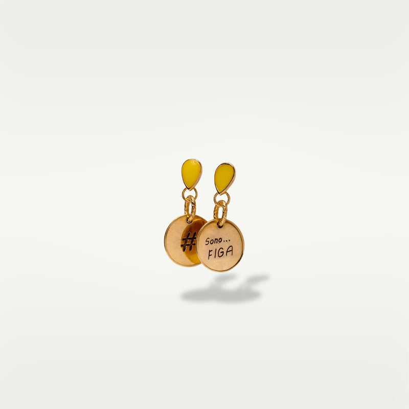 ALMALA ORECCHINO #SENTIMENT | GIALLO Sconto