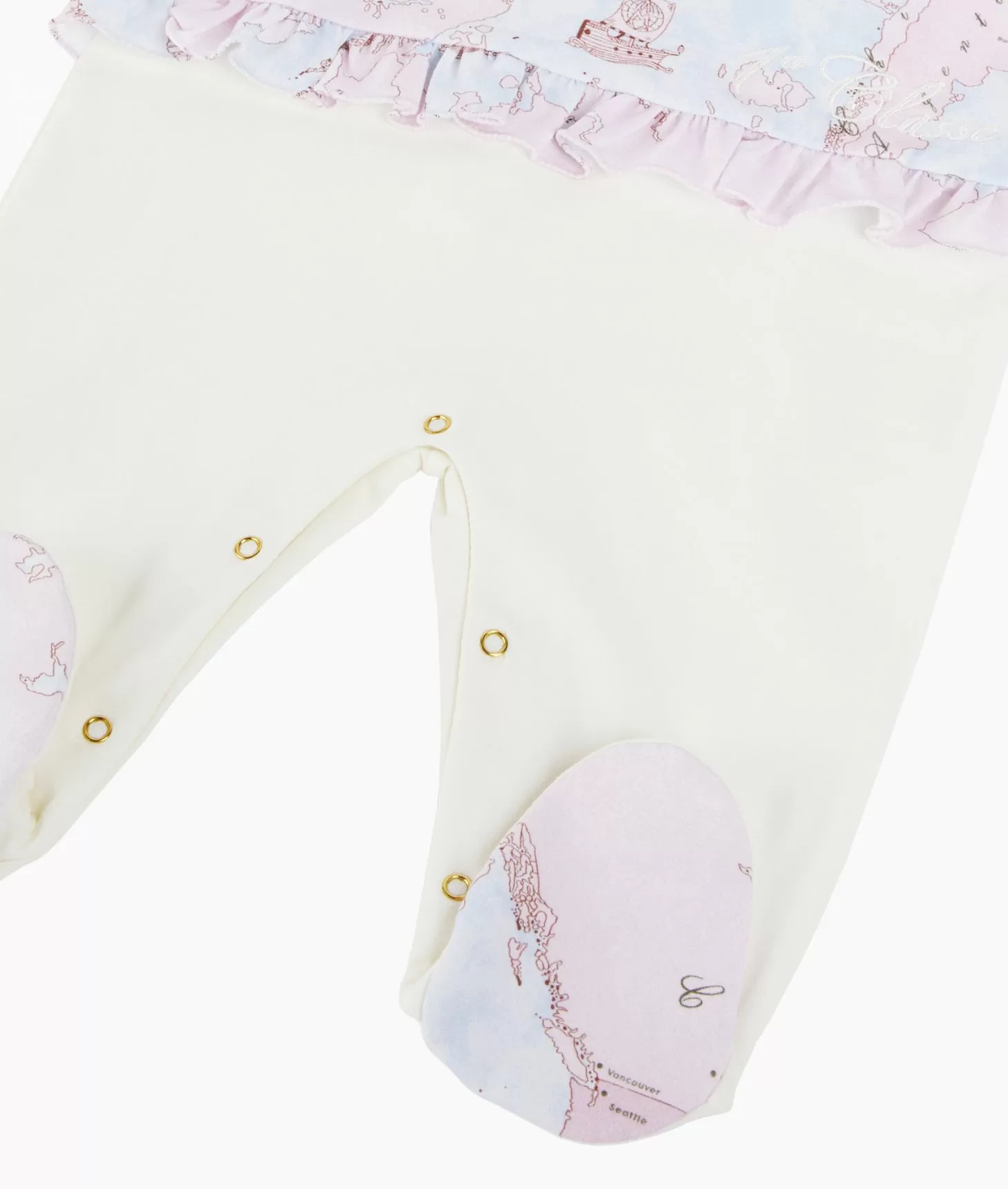 Alviero martini 1a classe Tutina in cotone Geo Lady Rosa Fino Al -60%